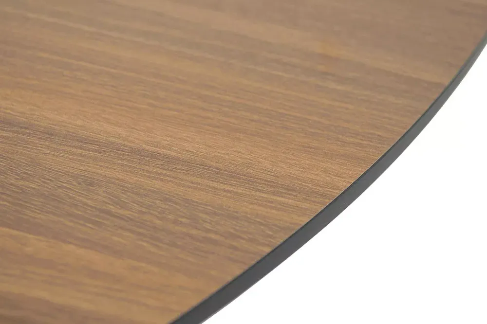 "Рио" стол из HPL круглый Ø160см, H75, цвет столешницы "дуб"