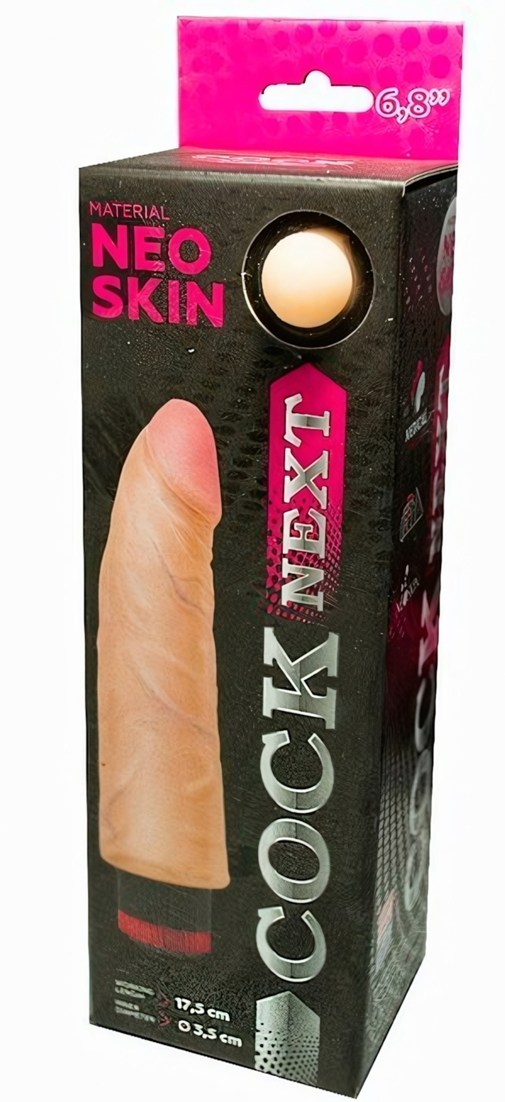 Реалистичный вибратор с зауженной головкой Cock Next (17,5 см) (Цвет: телесный)