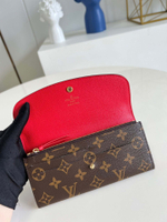 Louis Vuitton Wallet Monogram/ Red