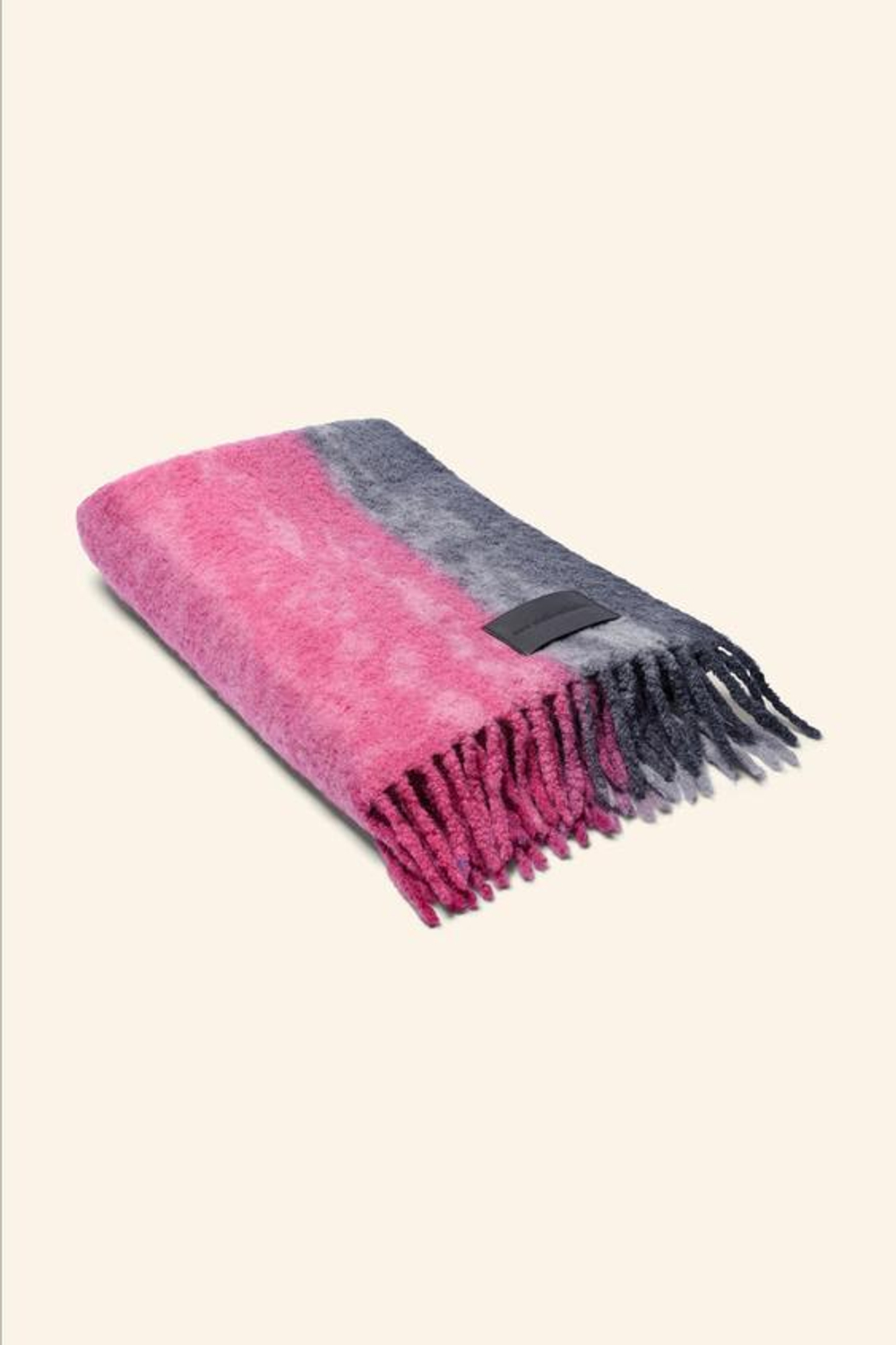 ZARA ШАРФ ИЗ СМЕСОВОЙ ШЕРСТИ - LIMITED EDITION, РОЗОВЫЙ
