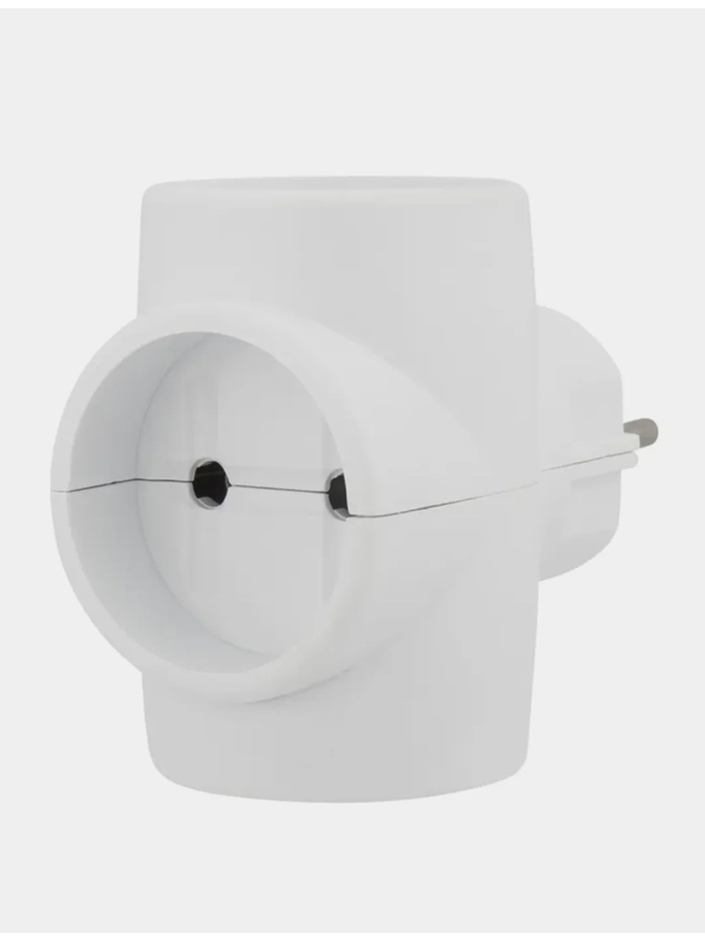 Тройник электрический, без заземления, 220 В, 6A