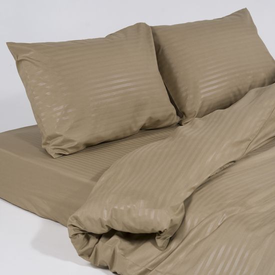 Пододеяльник Beigen , страйп полисатин  150x215  HOMY