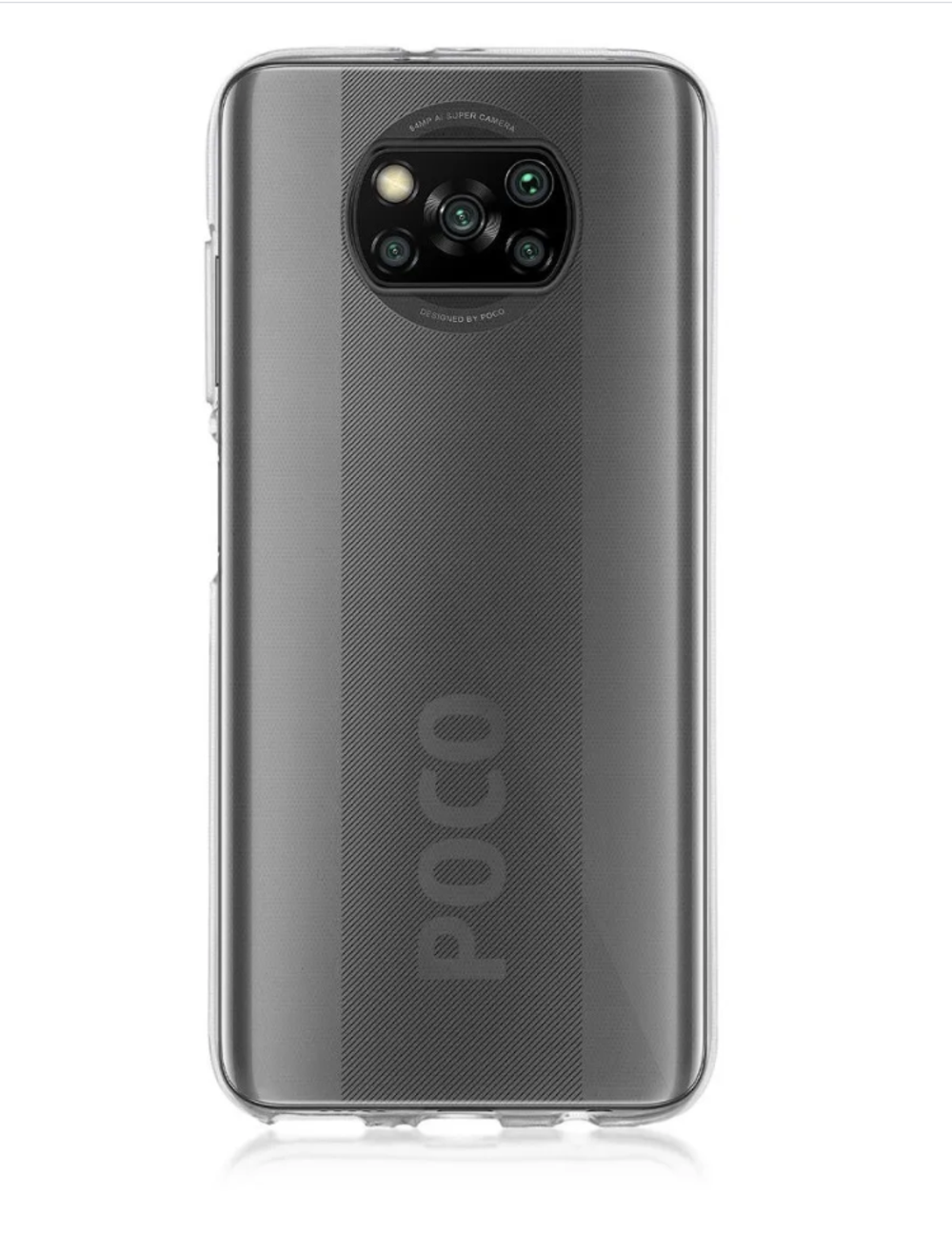 Чехол на POCO X3 / X3 Pro / поко, противоударный, с кольцом, подставкой, прозрачный