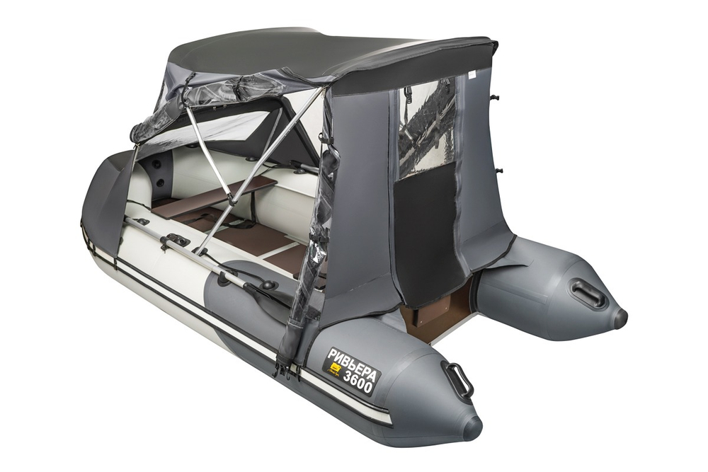 Тент трансформер Ривьера 3600 НДНД Компакт (графит/черный)