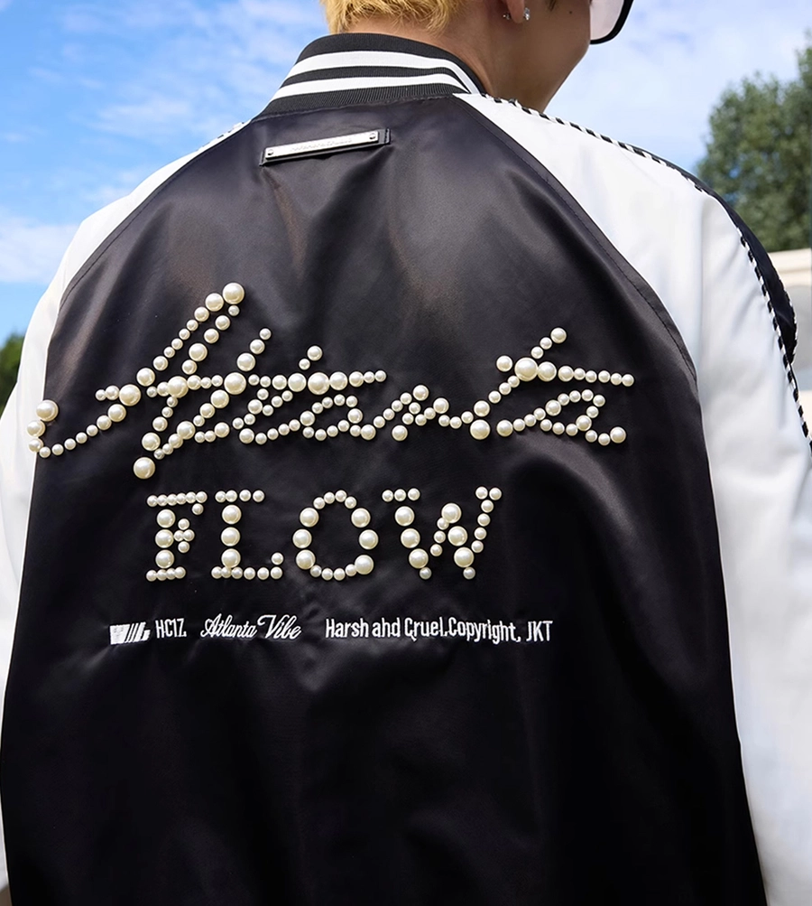 Бомбер HARSHandCRUEL "Atlanta Flow" Track Varsity Jacket