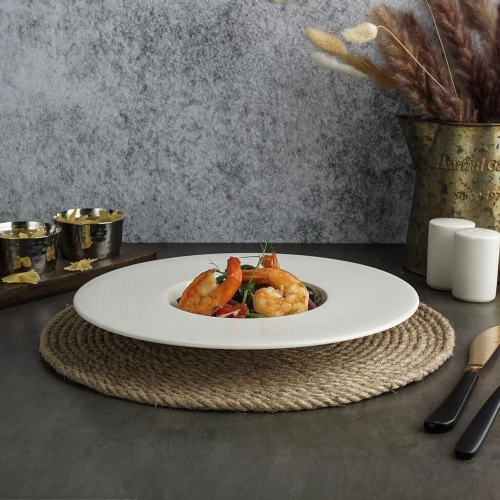 Тарелка глубокая 160 мл d 25 см h3,2 см для пасты Fine Plus Noble [1]