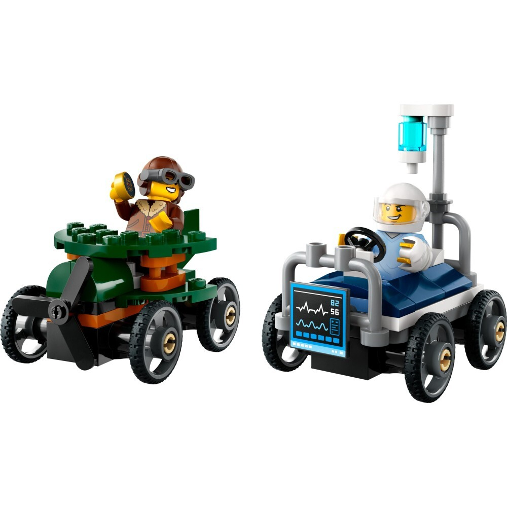 LEGO City/ Гоночный набор: самолет против больничной койки/ 60459