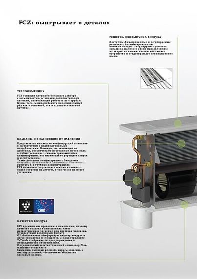 Напольно-потолочный фанкойл до 3.5 кВт Aermec FCZ 150 UA — (5)