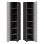 Шкаф Woodville Сейдиль 16.313 антрацит, веллюто капучино