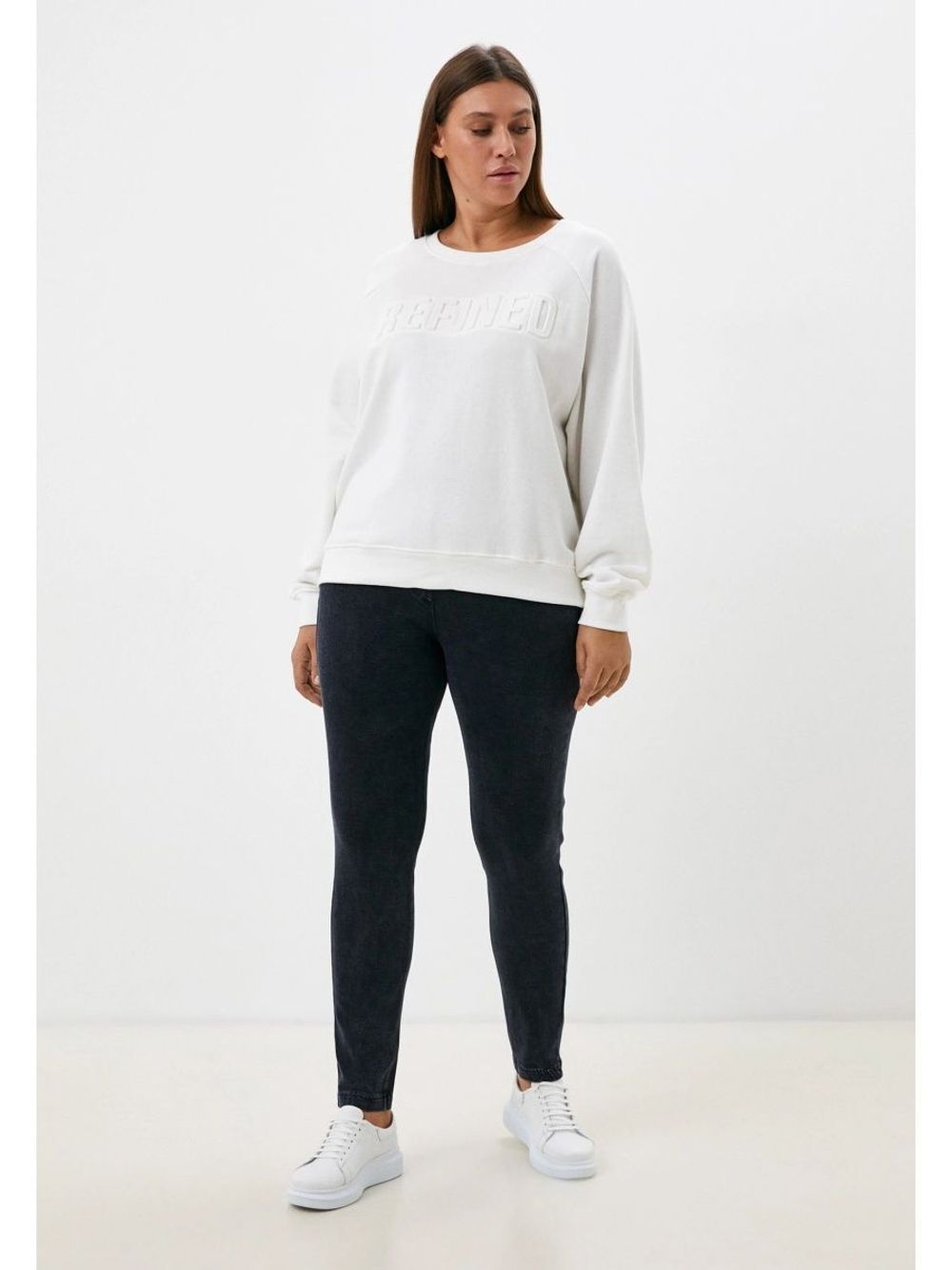 Джеггинсы утепленные больших размеров