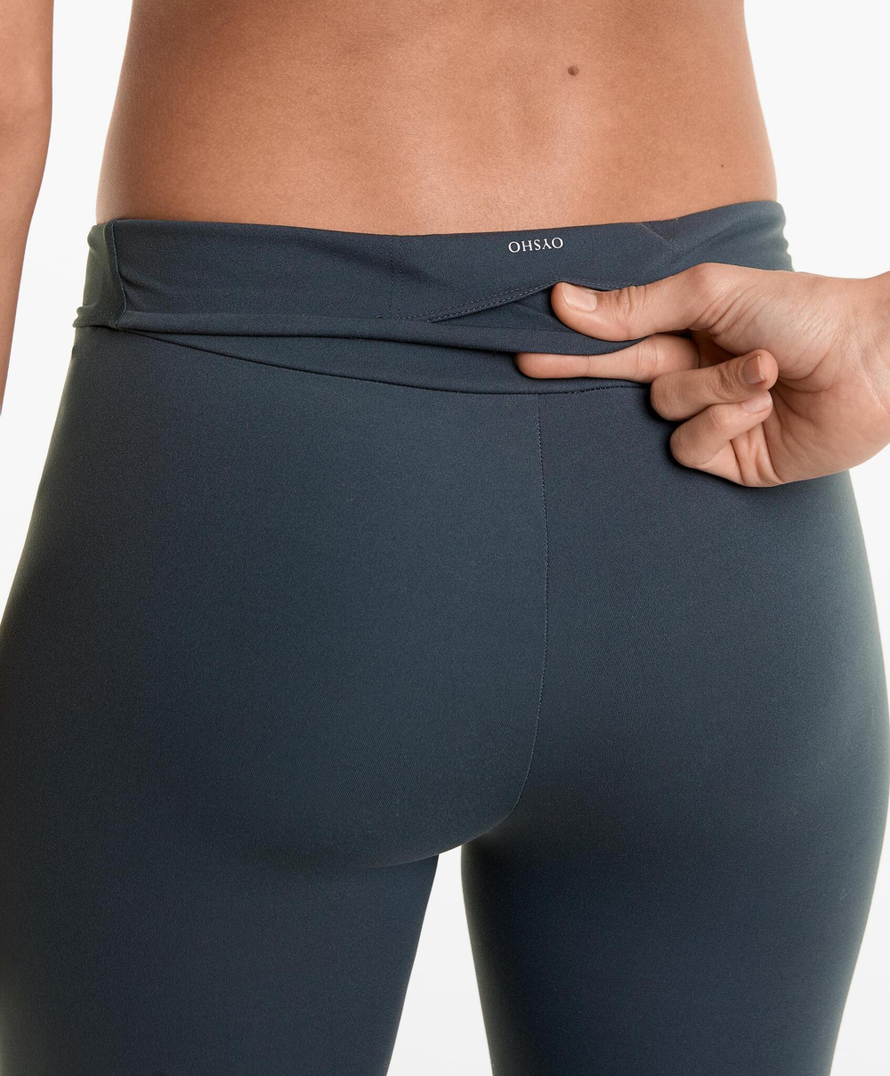 OYSHO Легинсы Comfortlux длиной до щиколотки с высокой посадкой, серо-синий