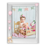 ZEP B17346P Ivan Pink SILVER PLATED 10x15 металл (розовая) детская с посеребрением ф/рамка