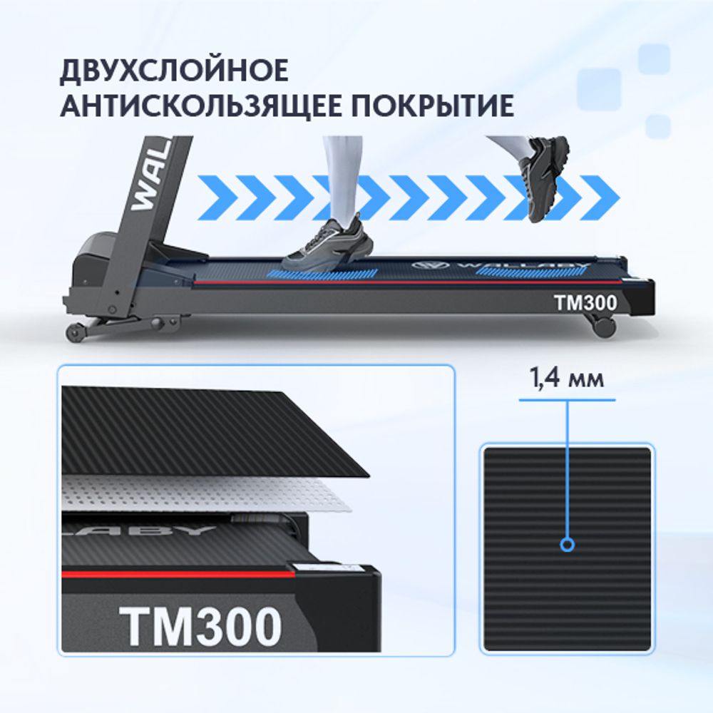 Беговая дорожка для дома электрическая Wallaby TM300