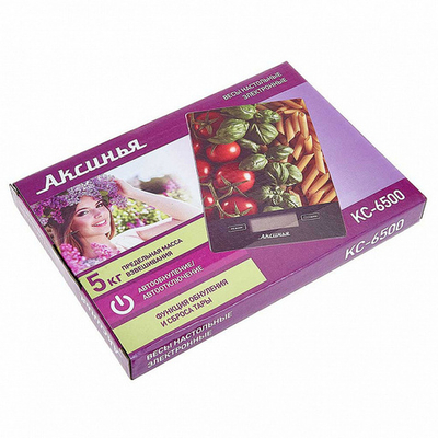 Весы кухонные АКСИНЬЯ КС-6500 "Итальянская кухня"