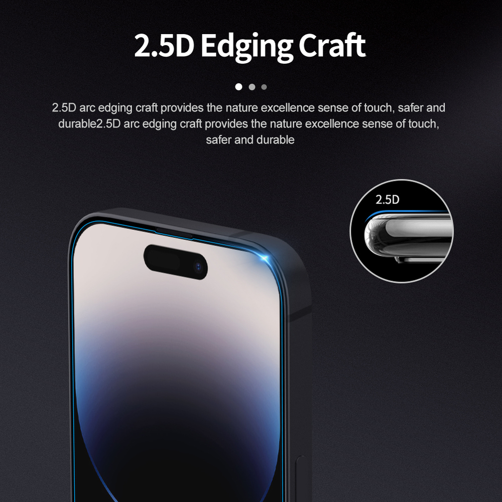 Защитное стекло с прозрачными рамками от Nillkin для iPhone 14 Pro Max, серия H+Pro Anti-Explosion Glass Screen Protector