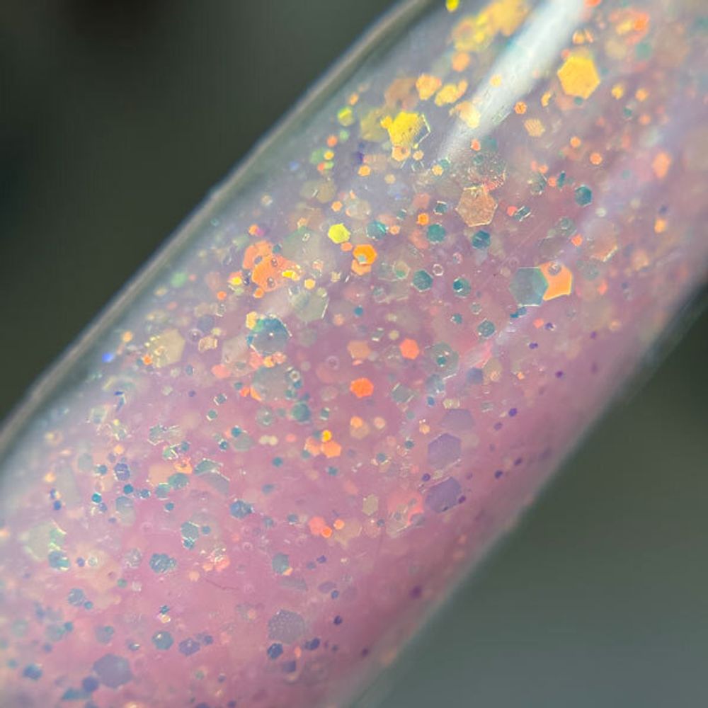 Grattol Gel Opal 06 - Гель камуфлирующий с блестками, 15мл