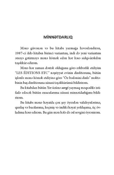 Öz bədənini dinlə