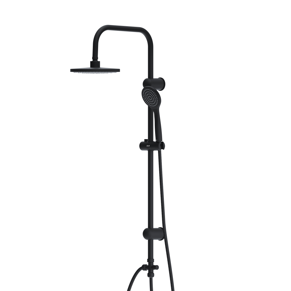 D0708000BL Comfort душевая система с тропическим душем, ручной душ 1F,  цвет черный