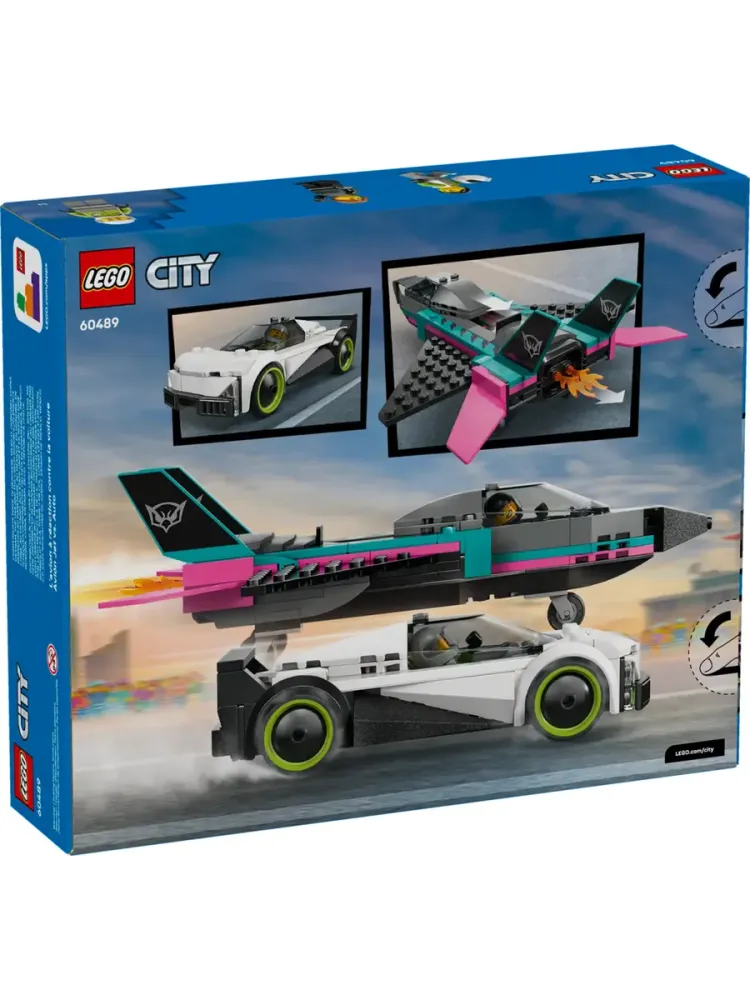 Конструктор City 60489 Реактивный самолет против автомобиля