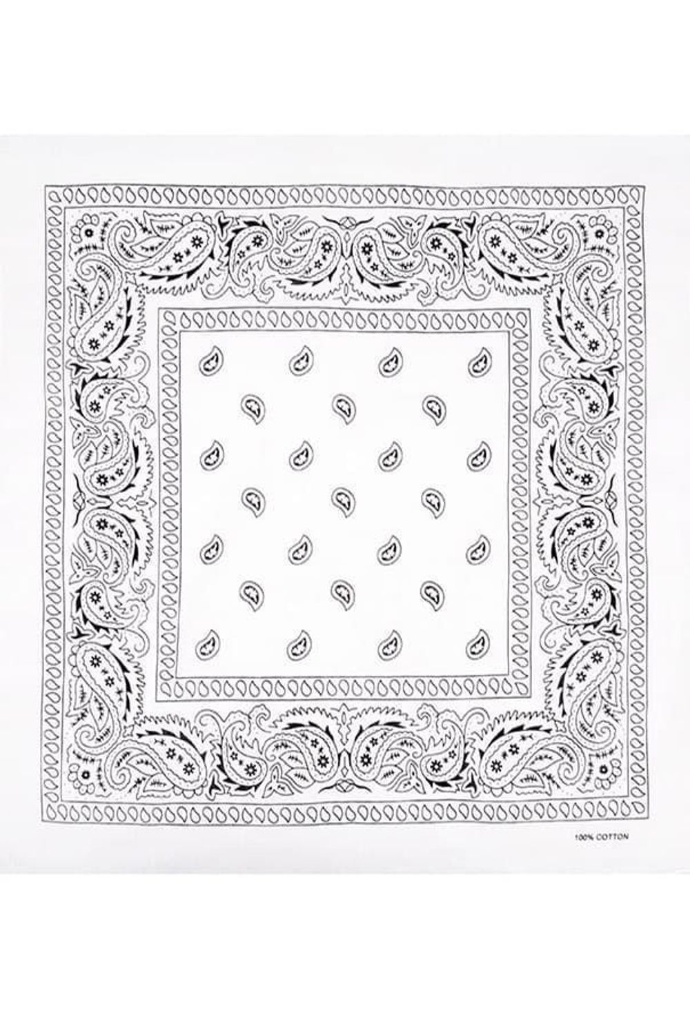 Мужская белая бандана фото