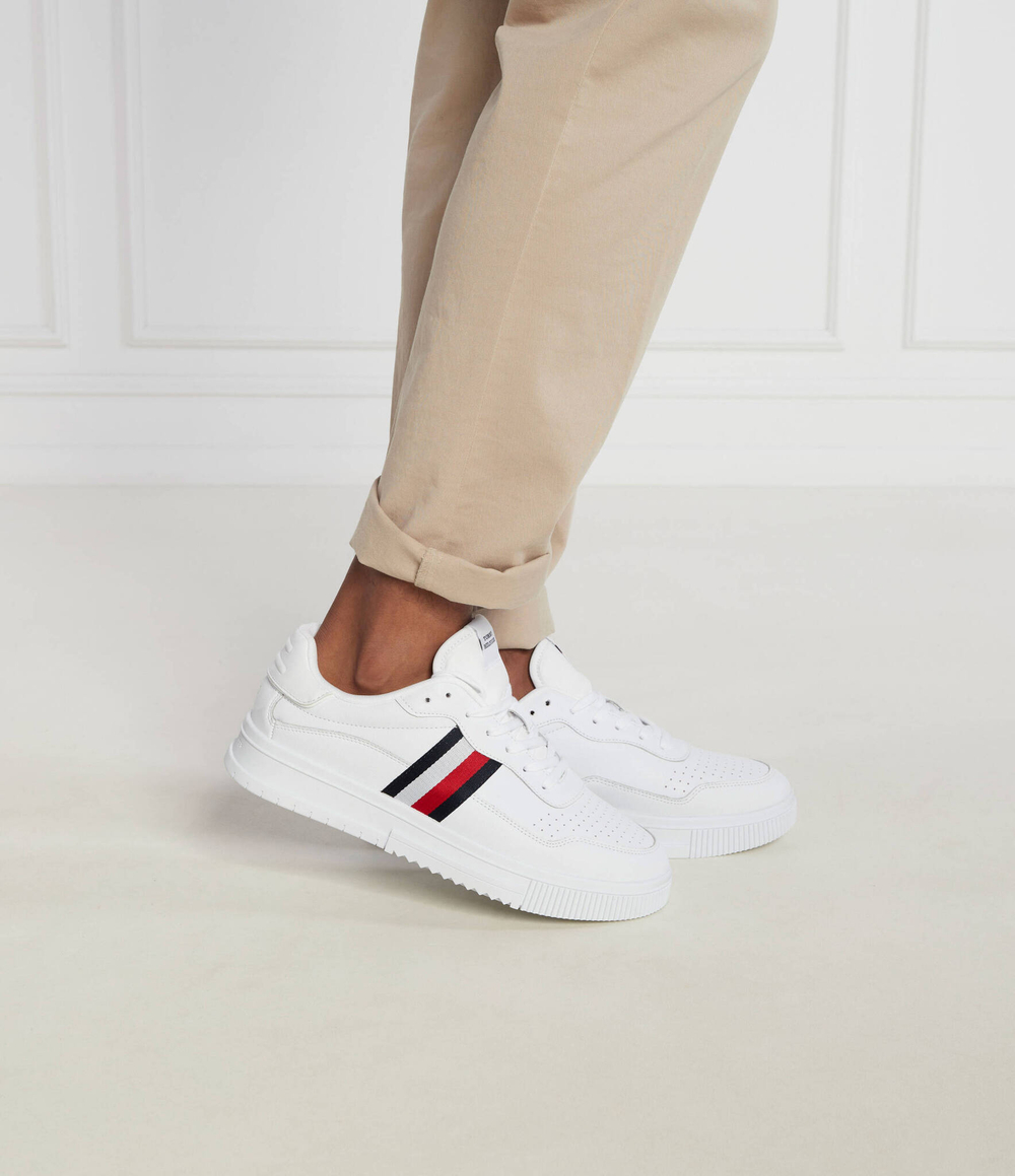 Кожаные кроссовки supercup stripes Tommy Hilfiger - белый(FM0FM04824)