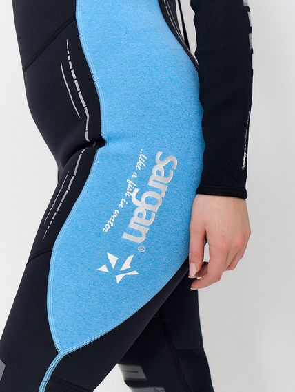 Гидрокостюм Sargan Nero 2.0 Long lady 2 мм черно-голубой
