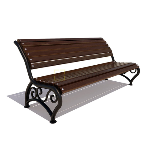 Скамейка садовая «Брянск» (2,5 м лиственница, 40х60)