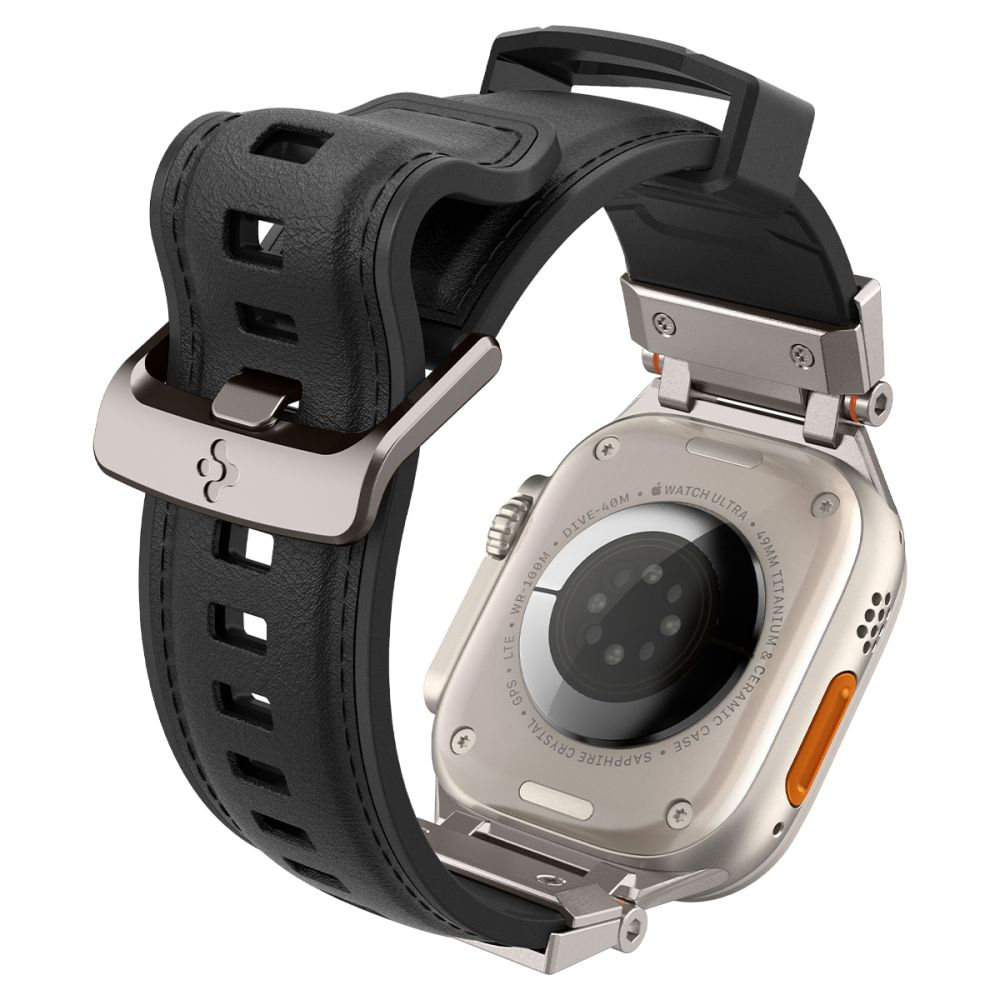 Ремешок Spigen DURAPRO ARMOR PU APPLE WATCH 4 / 5 / 6 / 7 / 8 / 9 / SE / ULTRA 1 / 2 (42 / 44 / 45 / 49 MM) BLACK
