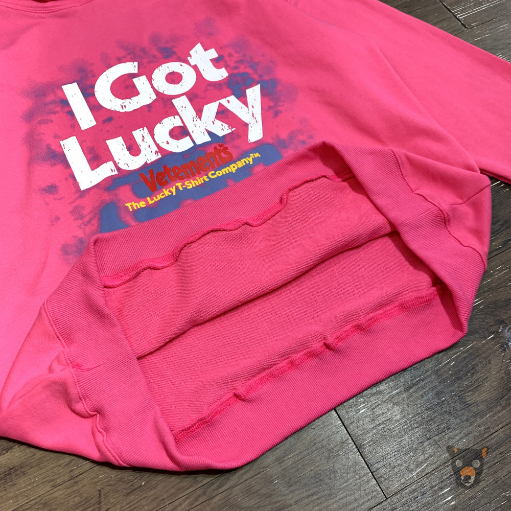 Худи Vetements "I got lucky"