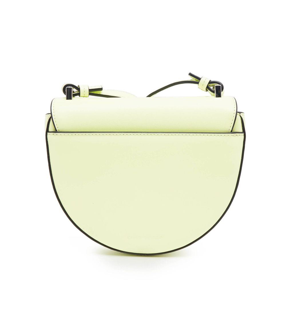 кожаная сумка-мессенджер k/signature sm Karl Lagerfeld - лимонный(230W3087)