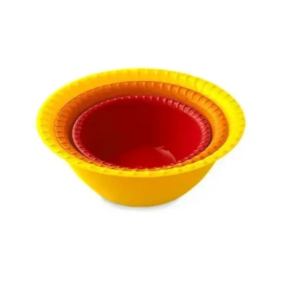 Миска салатница набор 0,8л, 1,5л, 2,5л Оливковый (комплект 12 шт)