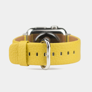 Ремешок кожаный для Apple Watch 40/41mm Classic желтого цвета