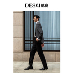 Desai Casual Leather Shoes Men"s Low top Black