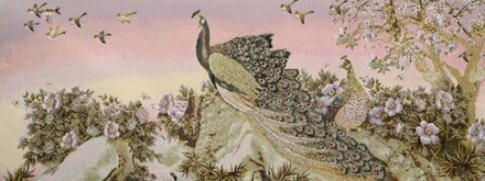 Гобеленовая картина "D. ЗОВ ЛЮБВИ" в багетной раме, Россия.