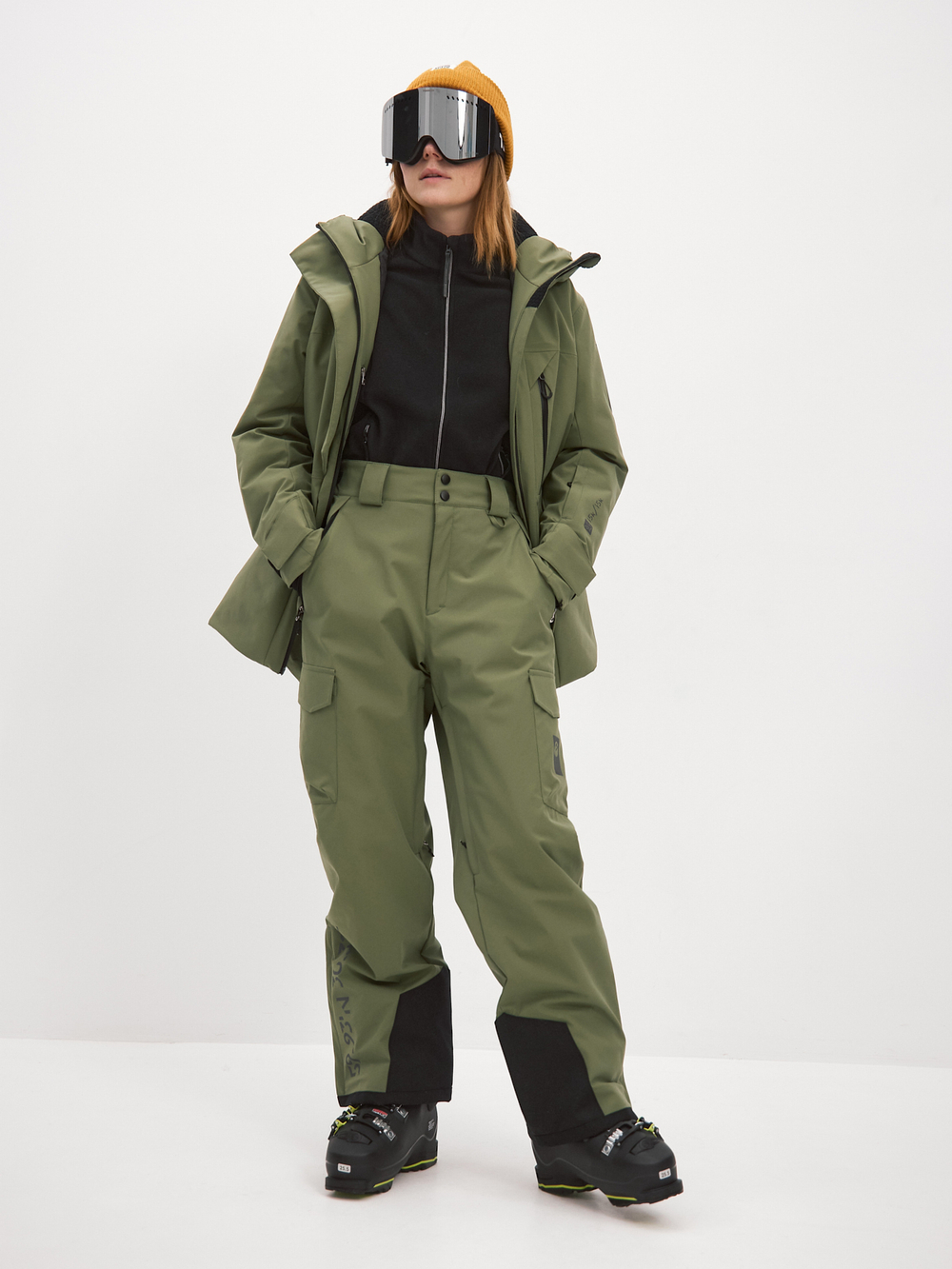 Брюки утепленные горнолыжные Таклик (хаки)