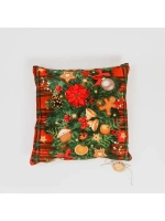 Подушка с наполнителем из кедровой стружки "Новогодняя"