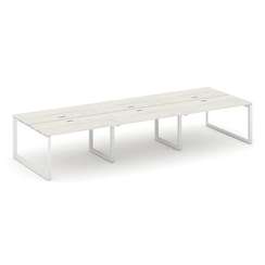 Style Project Рабочая станция двухсторонняя SN-59O.DRS-083 Дуб Наварра/Металл Белый/Белый Заглушка 4