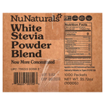 NuNaturals, NuStevia, порошок из белой стевии, 1000 пакетиков, 1000 г (35,72 унции)