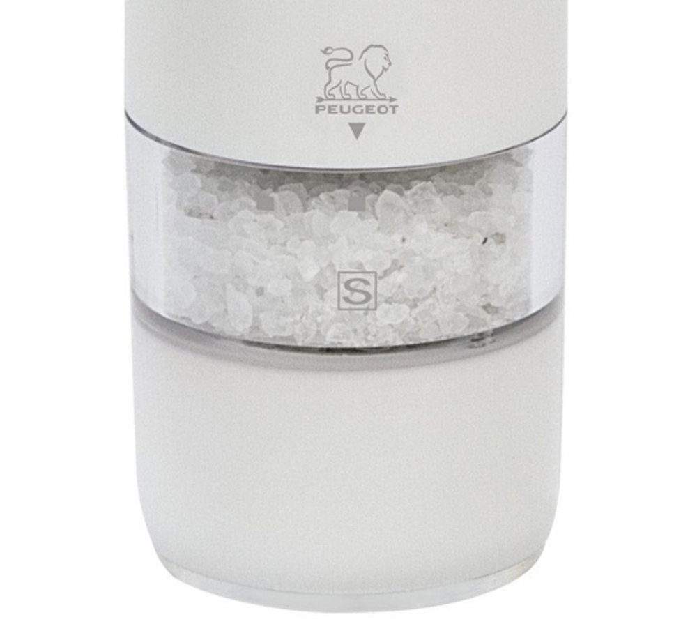 Мельница для соли электрическая 17 см Peugeot Alaska белая Франция фрагмент
