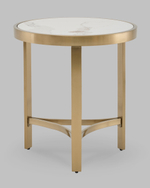 Журнальный столик Адриана 50*50 см светлая керамика