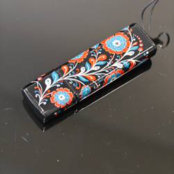 Флешка USB в футляре с ручной росписью "Цветы России"