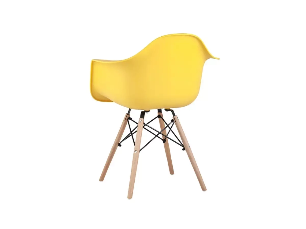 Кресло  Bari в стиле Eames DAW желтый