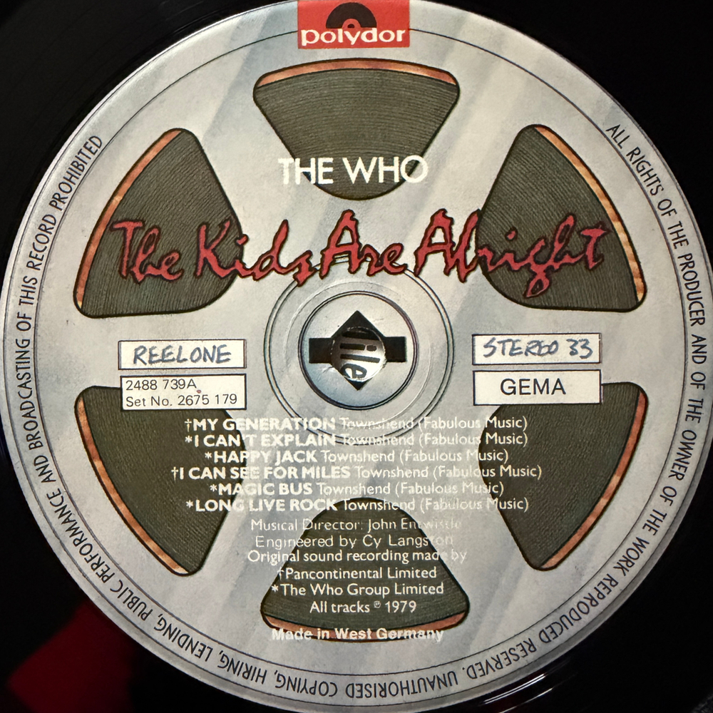 The Who – The Kids Are Alright 2LP (Германия 1979г.) Т