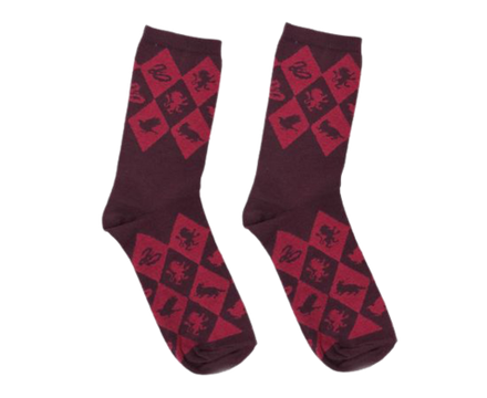 Носки Красный Хогвартс