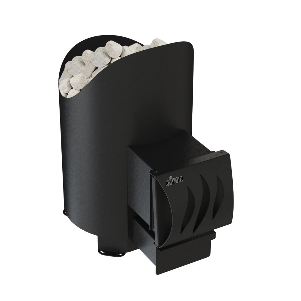 Дровяная банная печь Grill'D Aurora Mini Long (дверца без стекла)