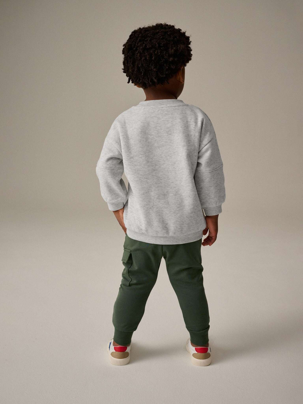 Толстовка и джоггеры в комплекте для мальчика Next 609-523, Серый, Хаки