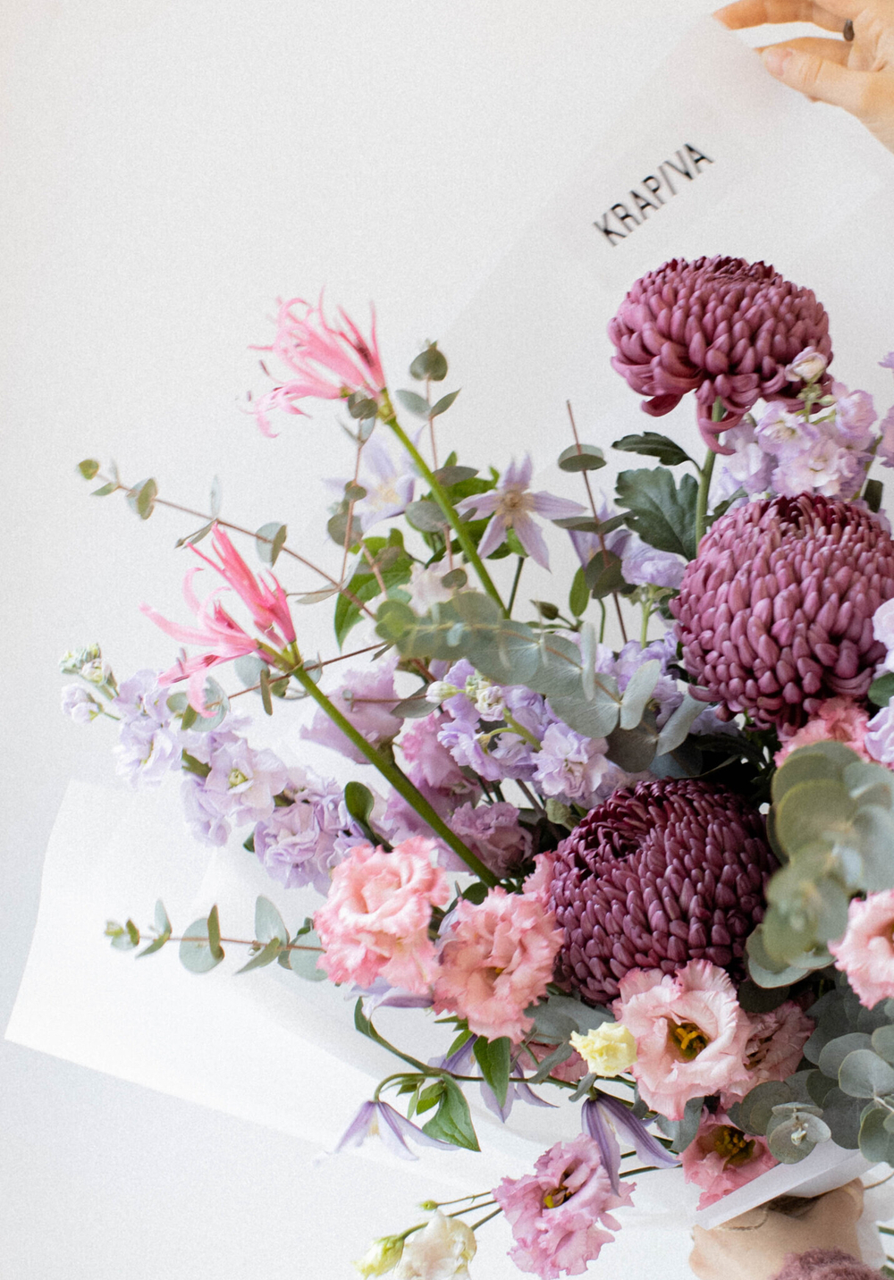 Букет ко дню матери в осенних оттенках