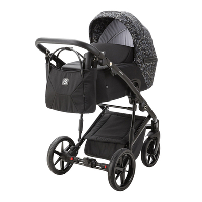 Детская универсальная коляска Adamex MOBI Flowers DW-7 (3в1)