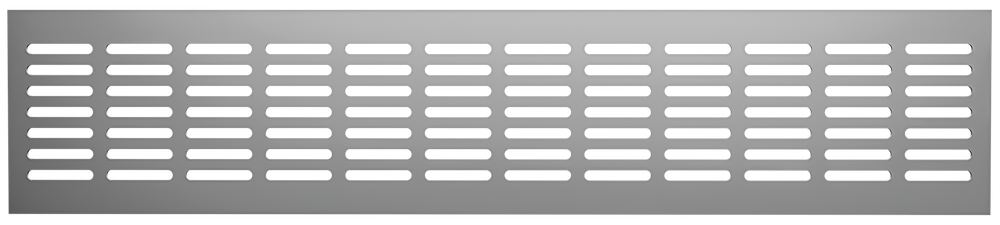 Решетка переточная алюминиевая с анодированным покрытием 480x80, Silver 4808DP Al Silver