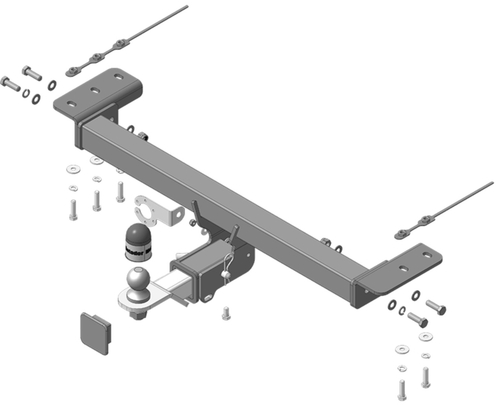 Фаркоп Motodor Chery Tiggo 4 2024- (оцинк. Шар) арт.99023-E